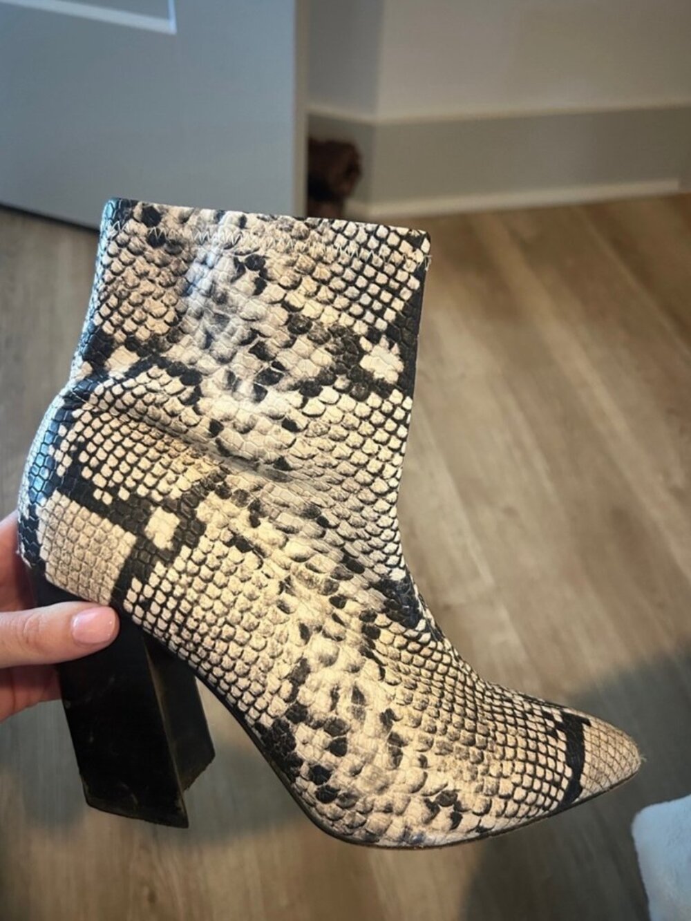 Vince Camuto Snakeskin Booties